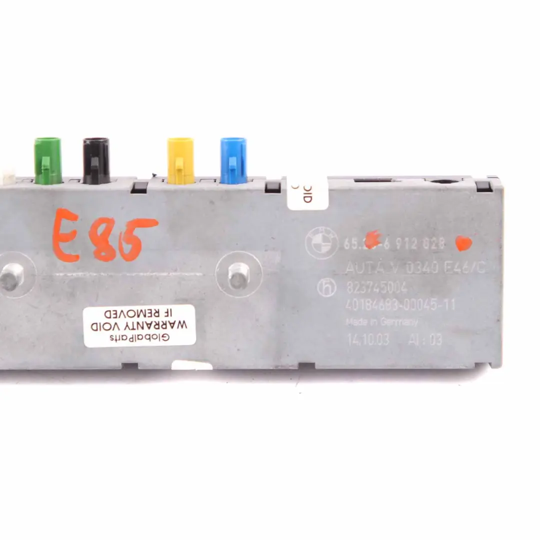 Antenna Diversity BMW Z4 E85 E86 E46 Convertible Amplifier Control Unit to with Part number 6912828 Antenna Diversity BMW Z4 E85 E86 E46 Convertible Amplifier Control Unit - SKU 6912828 - Part number 6912828