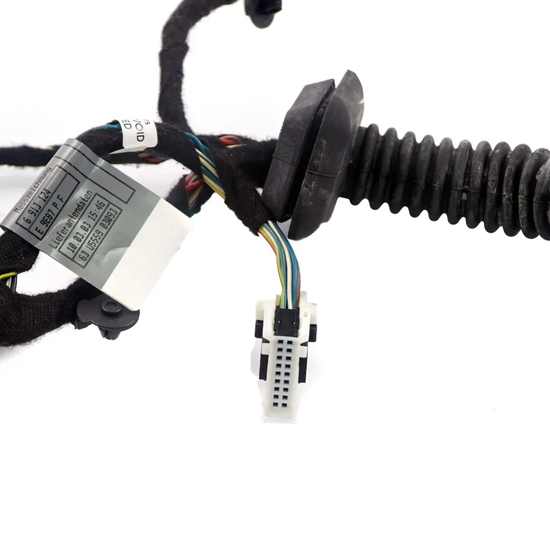 BMW E65 E66 Mazo De cables Cableado Puerta Delantera Izquierda - SKU 6913132 - Número de pieza 6913132