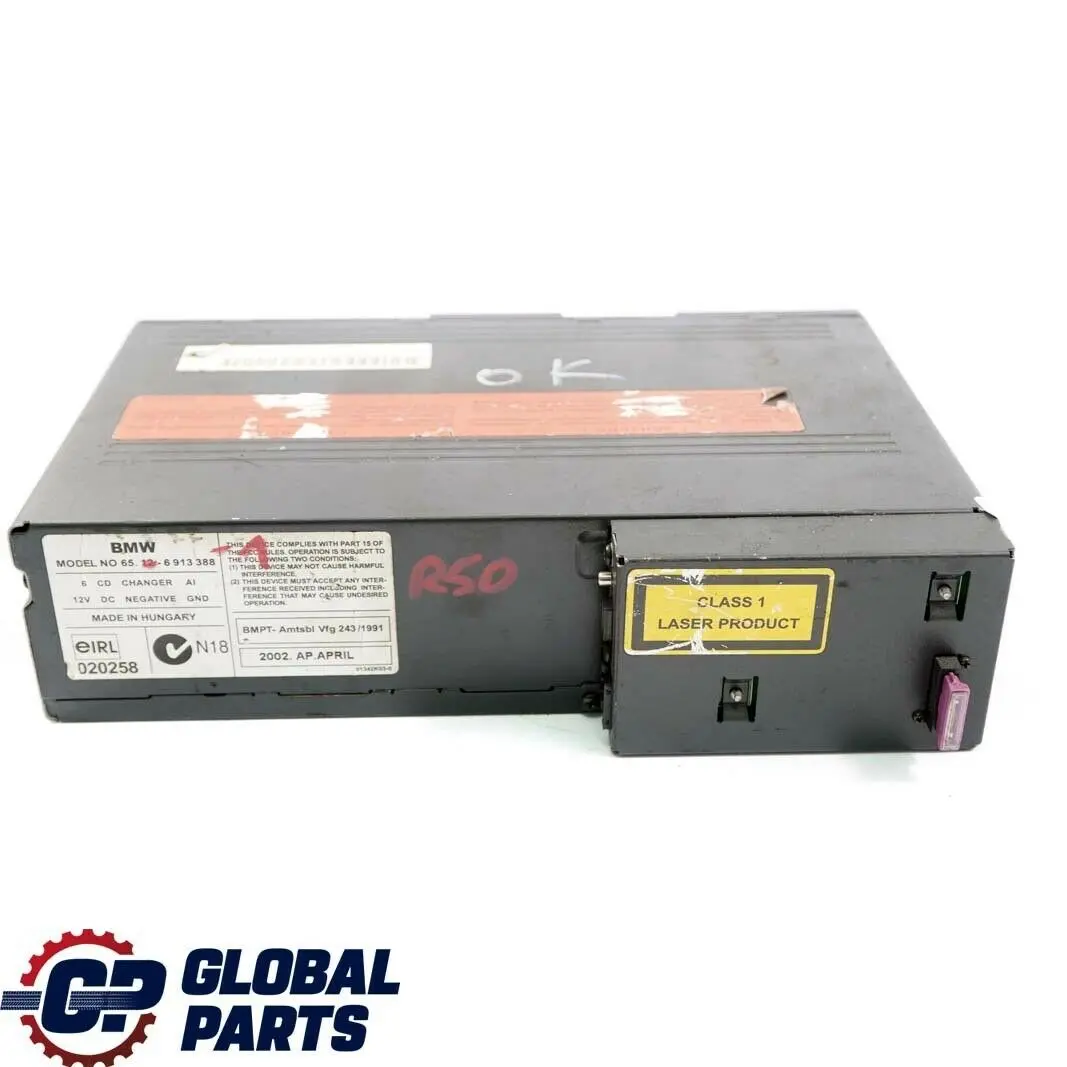 Mini Cooper R50 R52 6-Disc CD Changer Multichanger With Magazine - SKU 6913388-1 - Part number 6913388