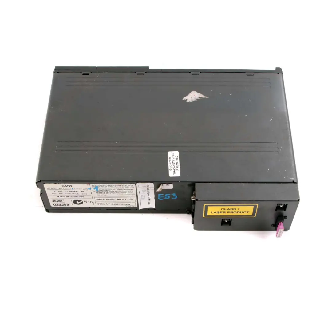 6-Disc CD Changer Multichanger With Magazine to BMW X3 X5 Z4 Series E53 E83 E85 with Part number 6913390 BMW X3 X5 Z4 Series E53 E83 E85 6-Disc CD Changer Multichanger With Magazine - SKU 6913390-1 - Part number 6913390