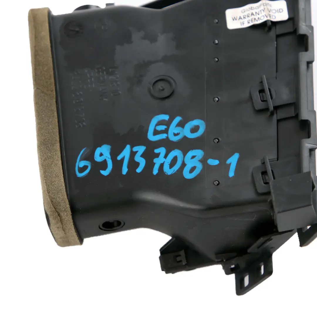 BMW 5 Series E60 E61 1 Dash Dashboard Fresh Air Grille Right O/S Vent - SKU 6913708-1 - Part number 6913708