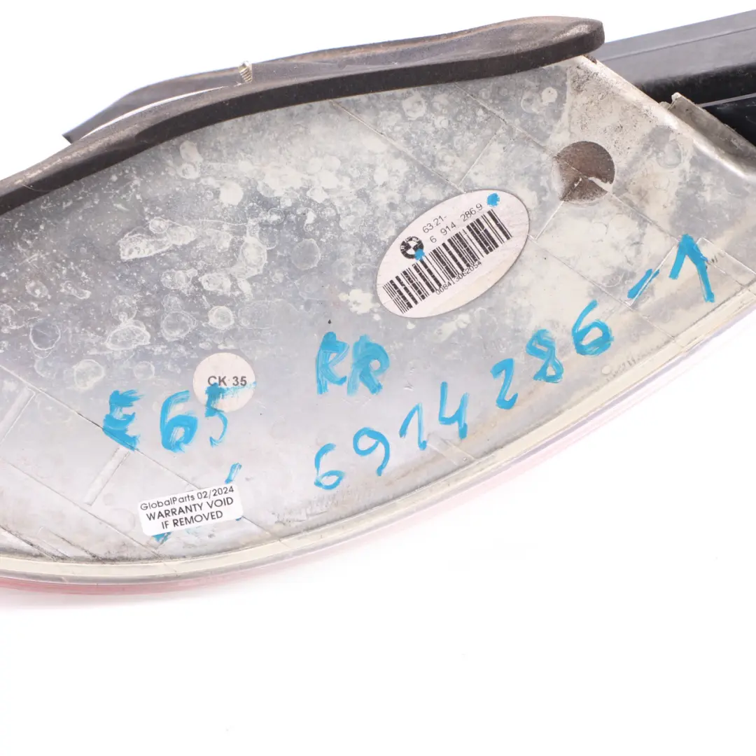 Heckleuchte Seitenwand Rechts Weiss für BMW 7 er 1 E65 E66 mit Teilenummer 6914286 BMW 7 er 1 E65 E66 Heckleuchte Seitenwand Rechts Weiss - SKU 6914286-1 - Teilenummer 6914286