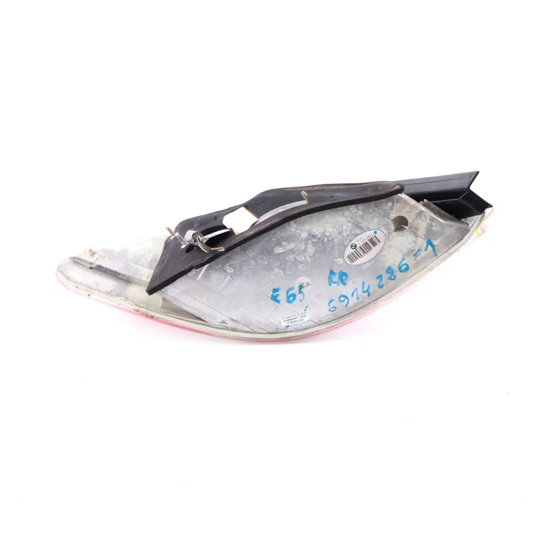 BMW E65 E66 Fanale Posteriore Pannello Laterale Destra Bianco - SKU 6914286-1 - Numero di parte 6914286
