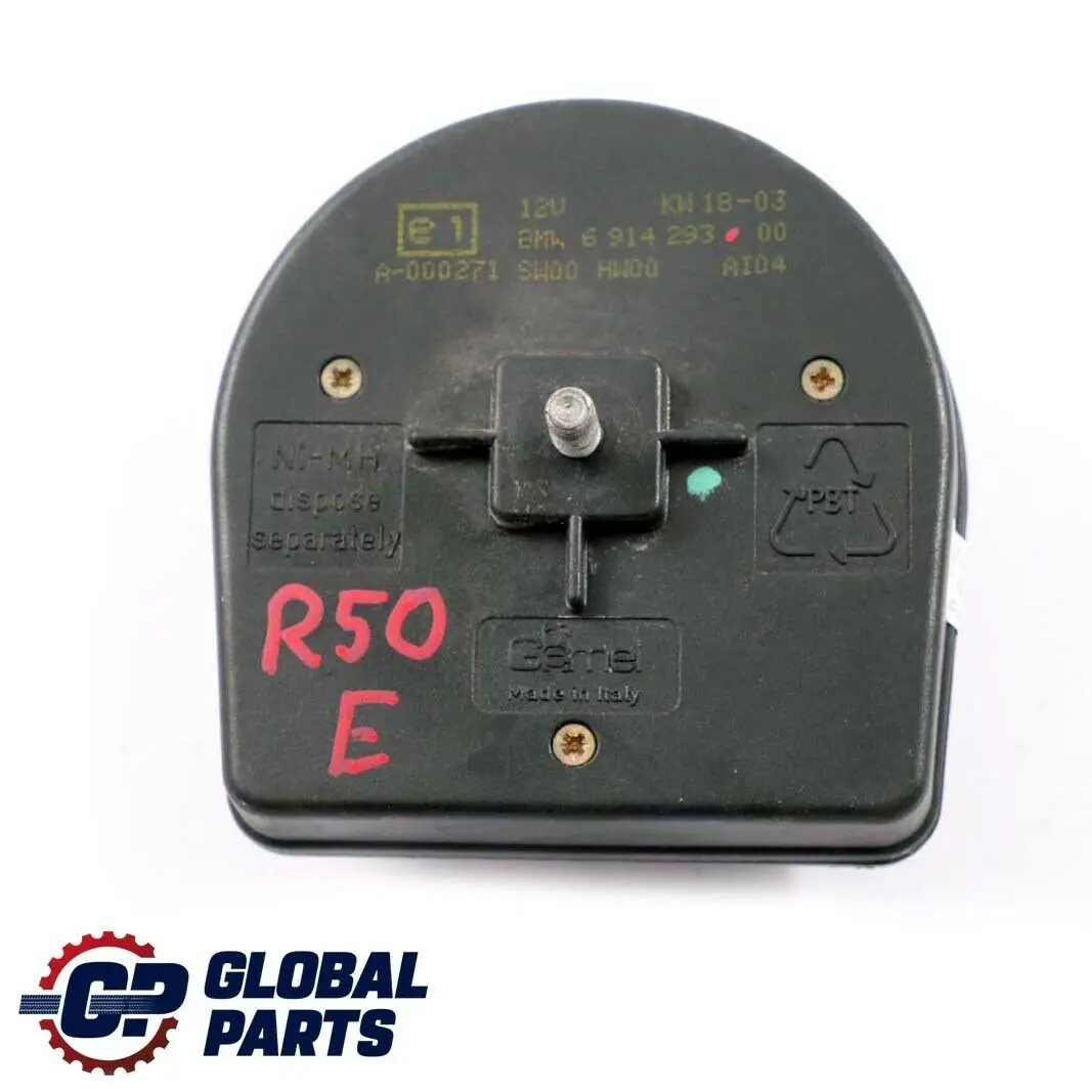 Alarm Tilt Siren Sounder Speaker to BMW Mini Cooper R50 R53 with Part number 6914293 BMW Mini Cooper R50 R53 Alarm Tilt Siren Sounder Speaker - SKU 6914293 - Part number 6914293