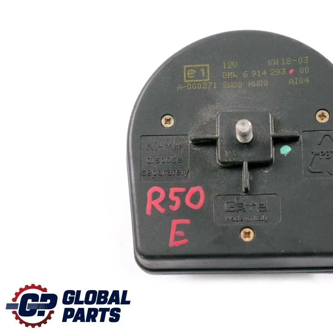 Mini Cooper R50 R53 Alarma Inclinacion Sirena Altavoz - SKU 6914293 - Número de pieza 6914293