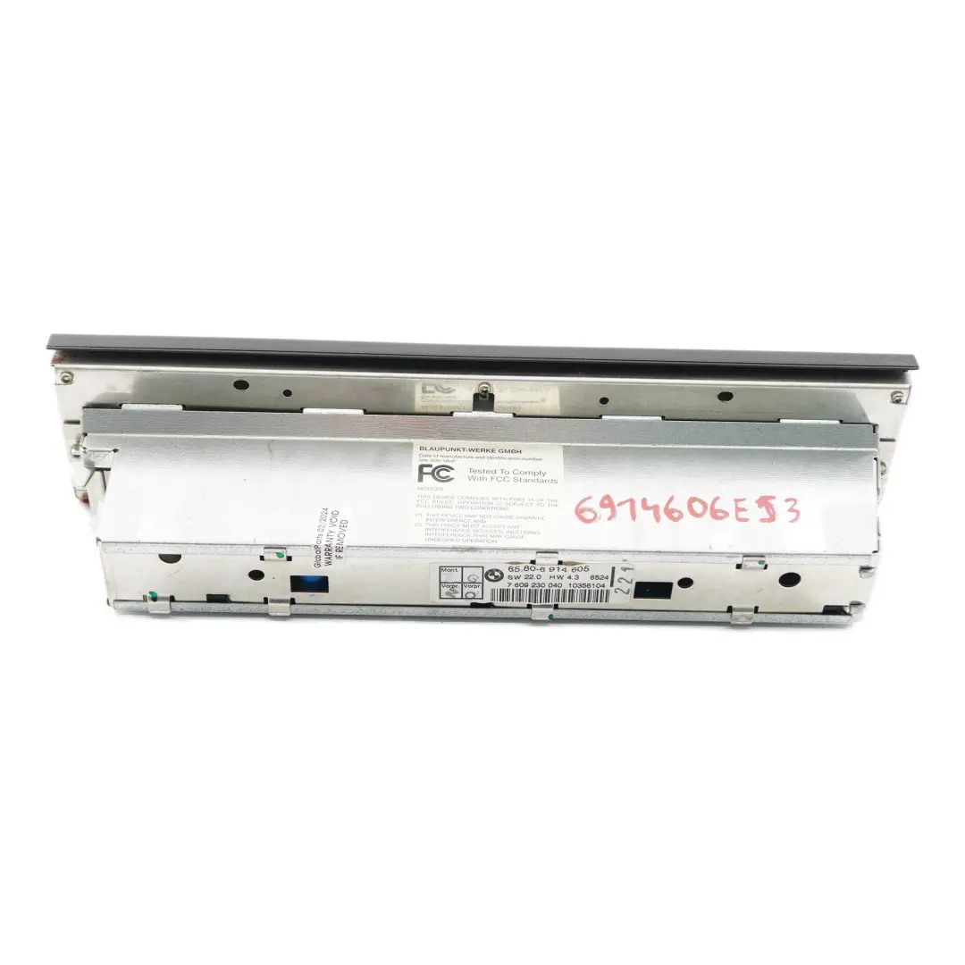 BMW X5 E53 Radio Pantalla Estéreo Multifuncional Unidad Principal - SKU 6914605 - Número de pieza 6914605