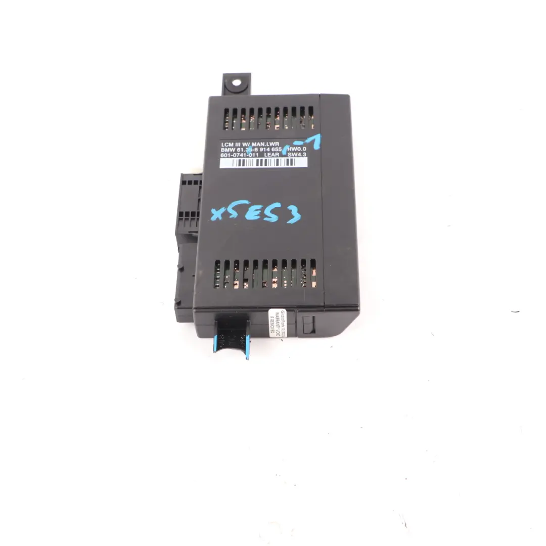 Headlight Light Check Module Control Unit ECU Lear LCM III to BMW X5 E53 with Part number 6914655 BMW X5 E53 Headlight Light Check Module Control Unit ECU Lear LCM III - SKU 6914655-1 - Part number 6914655