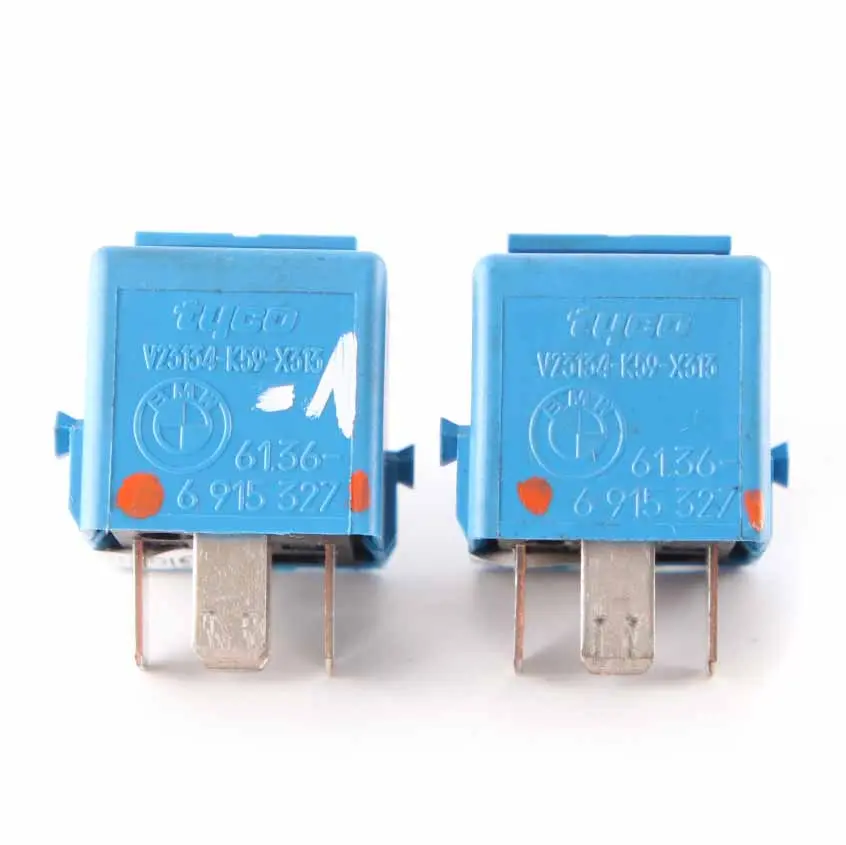 2x Relè Contatto Sky Blue per BMW E46 E60 E81 E87 E90 E91 F10 F20 F30 con numero di parte 6915327 BMW E46 E60 E81 E87 E90 E91 F10 F20 F30 2x Relè Contatto Sky Blue - SKU 6915327-1 - Numero di parte 6915327
