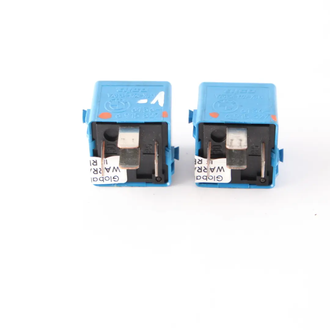 BMW E46 E60 E81 E87 E90 E91 F10 F20 F30 2x Relay Make Contact Sky Blue - SKU 6915327-1 - Part number 6915327