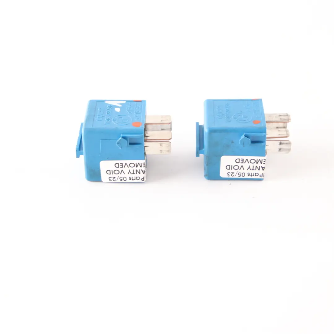 BMW E46 E60 E81 E87 E90 E91 F10 F20 F30 2x Relay Make Contact Sky Blue - SKU 6915327-1 - Part number 6915327