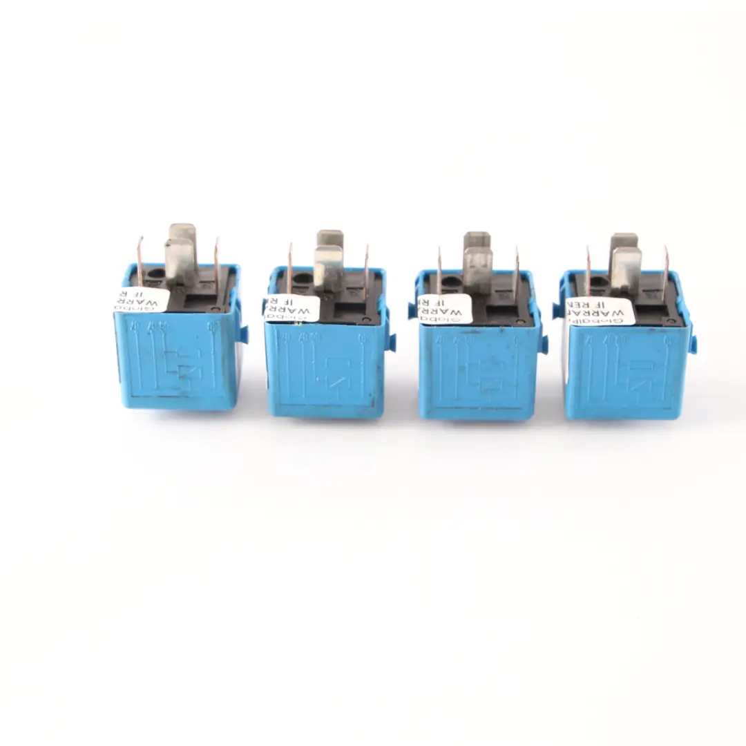 BMW E46 E60 E81 E87 E90 E91 F10 F20 F30 4x Relay Make Contact Sky Blue - SKU 6915327-2 - Part number 6915327