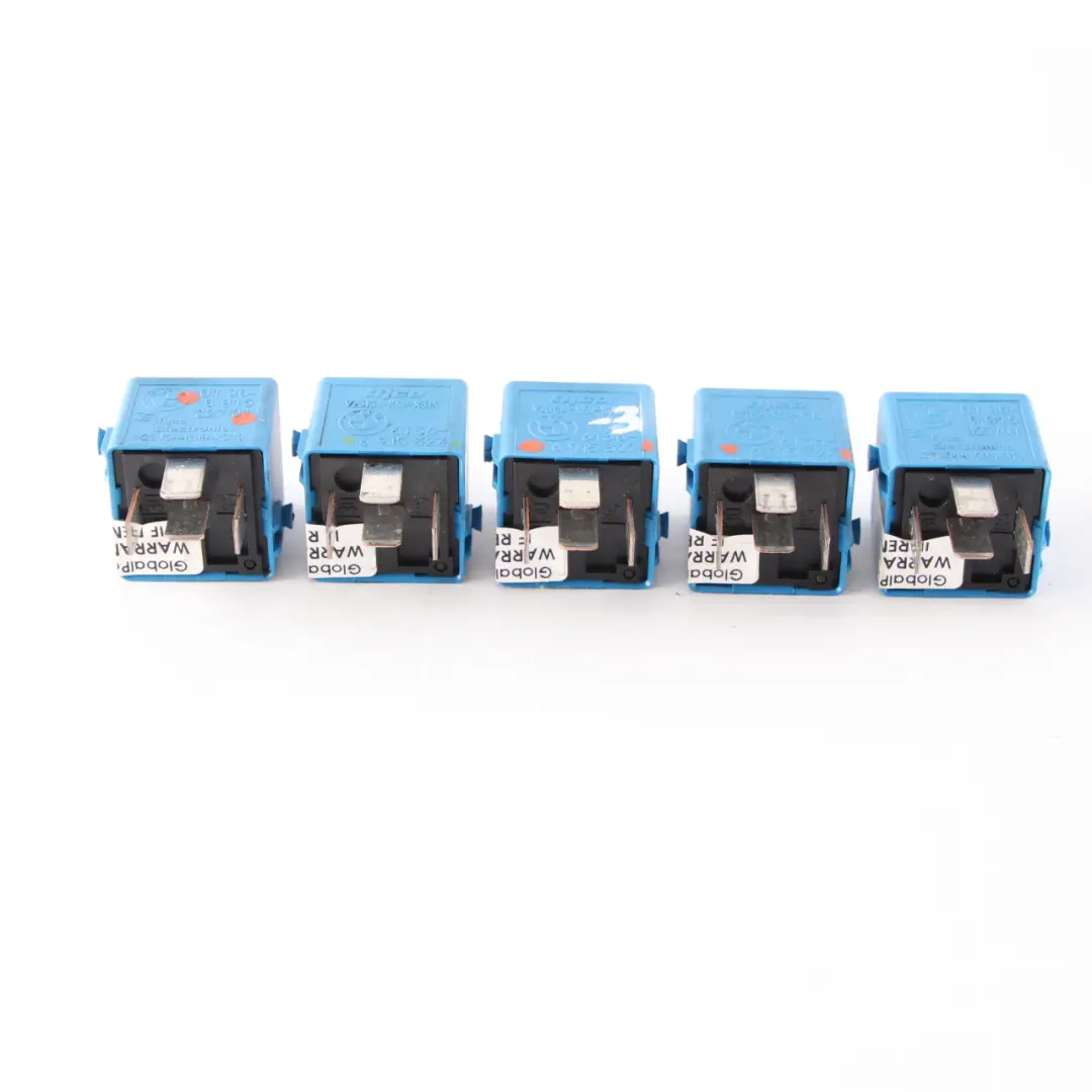 BMW E46 E60 E81 E87 E90 E91 F10 F20 F30 5x Make Contact Relais Bleu Ciel - SKU 6915327-3 - Numéro de pièce 6915327