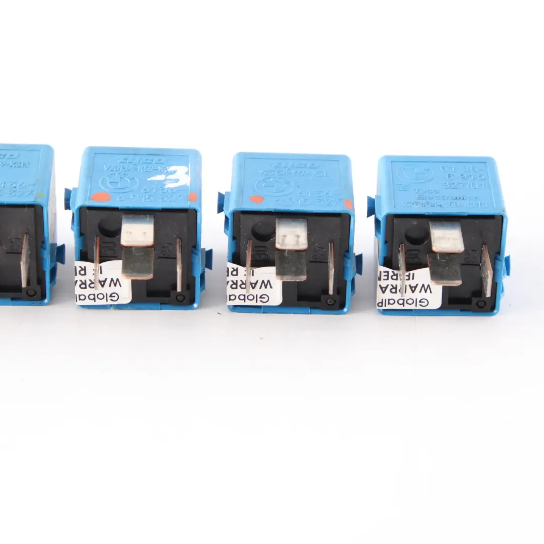 BMW E46 E60 E81 E87 E90 E91 F10 F20 F30 5x Make Contact Relais Bleu Ciel - SKU 6915327-3 - Numéro de pièce 6915327