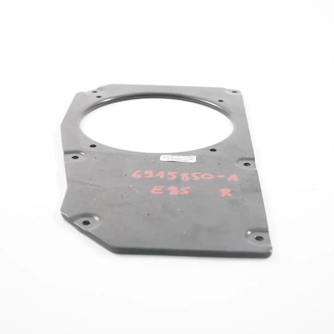 Speaker Holder Stereo System Right O/S Bracket Mounting Plate to BMW Z4 E85 with Part number 6915850 BMW Z4 E85 Speaker Holder Stereo System Right O/S Bracket Mounting Plate - SKU 6915850-1 - Part number 6915850