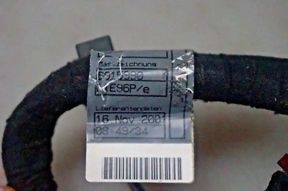 BMW 7 Series E65 E66 Front Passenger Electric Memory Seat Wiri - SKU 6915990 - Part number 6915990