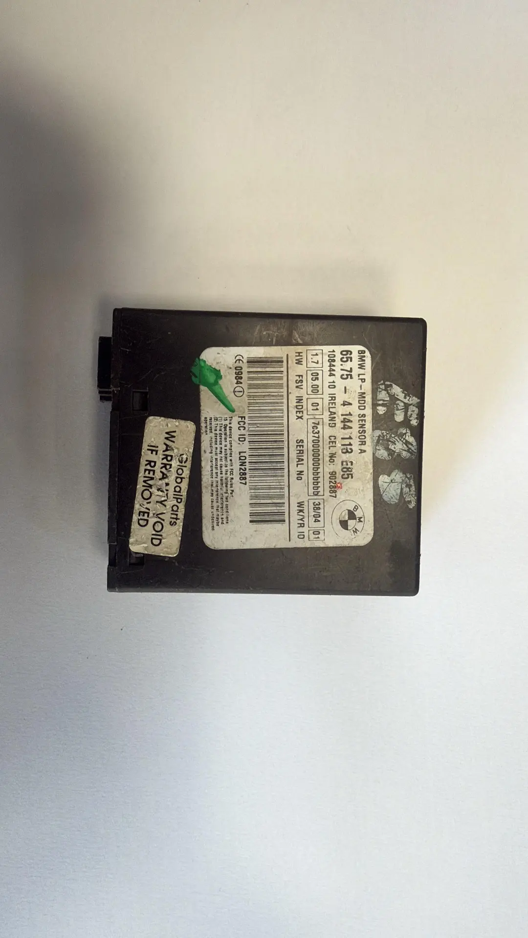 Modulo Radar Alarma Antirrobo Sensor 6963225 para BMW Z4 Z3 Serie E36 E85 con número de pieza 6917557 BMW Z4 Z3 Serie E36 E85 Modulo Radar Alarma Antirrobo Sensor 6963225 - SKU 6917557 - Número de pieza 6917557