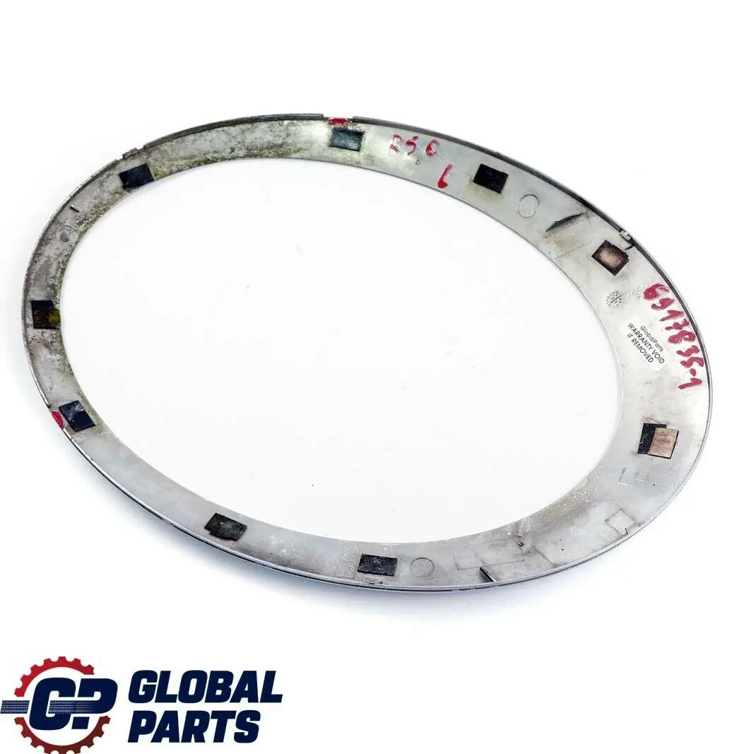 Anello Cromato Fanale Sinistro Cromo per Mini One Cooper R50 R52 R53 con numero di parte 6917835 Mini One Cooper R50 R52 R53 Anello Cromato Fanale Sinistro Cromo - SKU 6917835-1 - Numero di parte 6917835