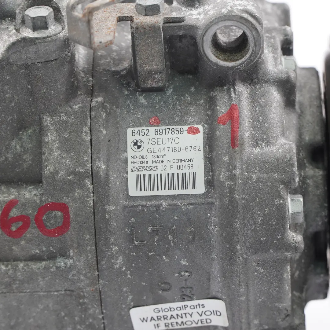 Unità Compressore Motore Compressore Aria Condizionata per BMW E60 E65 con numero di parte 6917859 BMW E60 E65 Unità Compressore Motore Compressore Aria Condizionata - SKU 6917859-1 - Numero di parte 6917859