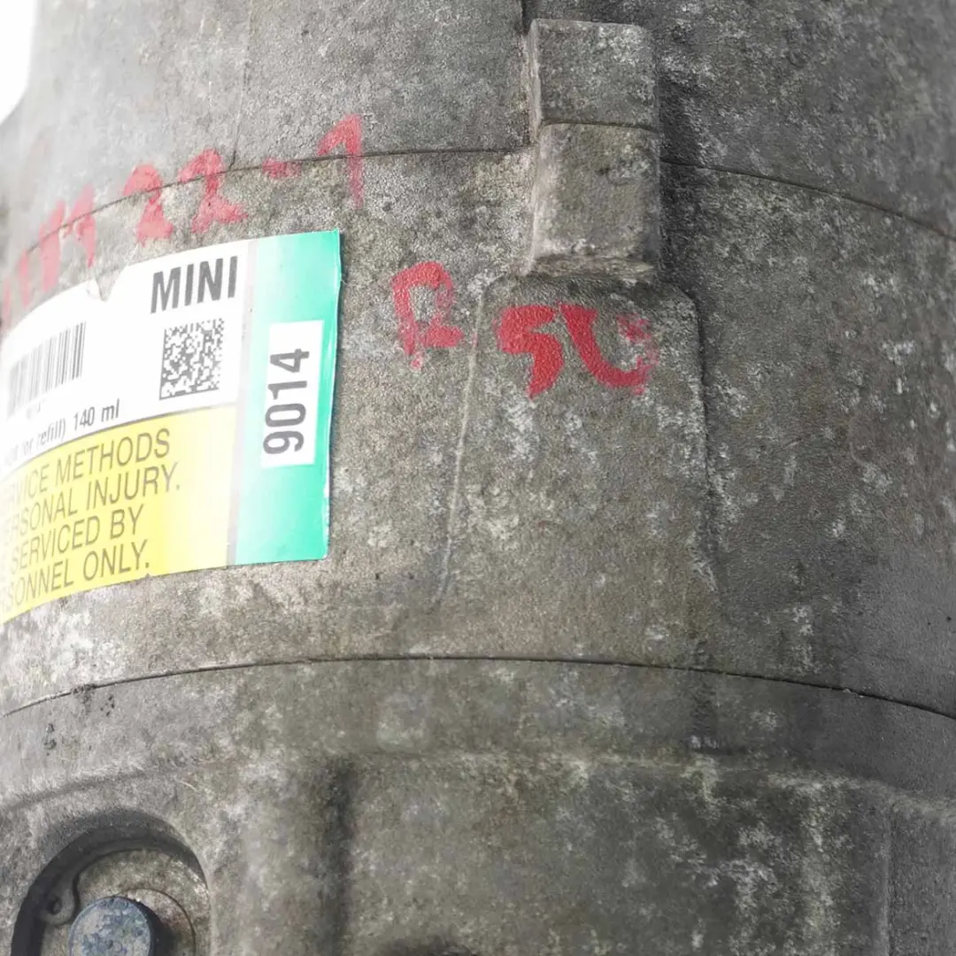 A/C Air Conditioning Pump Compressor 1171310 to Mini Cooper One R50 R52 R53 with Part number 6918122 Mini Cooper One R50 R52 R53 A/C Air Conditioning Pump Compressor 1171310 - SKU 6918122-1 - Part number 6918122