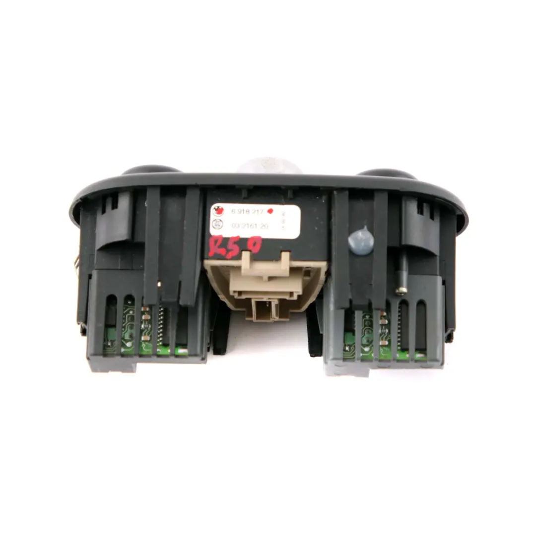 Calefacción Asiento Panel Control Interruptor Espejo para Mini R50 R52 R53 con número de pieza 6918217 Mini R50 R52 R53 Calefacción Asiento Panel Control Interruptor Espejo - SKU 6918217 - Número de pieza 6918217