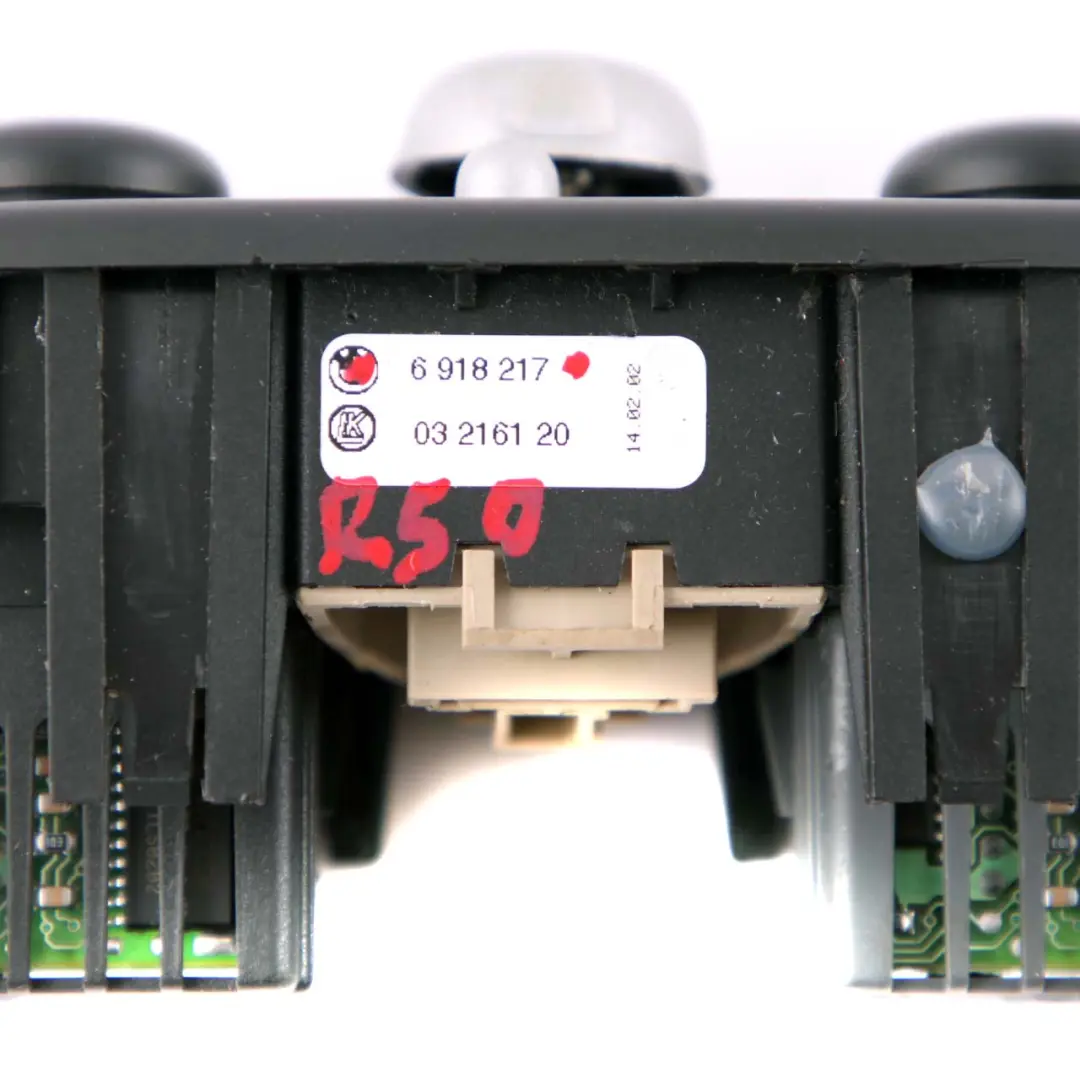 Mini R50 R52 R53 Calefacción Asiento Panel Control Interruptor Espejo - SKU 6918217 - Número de pieza 6918217