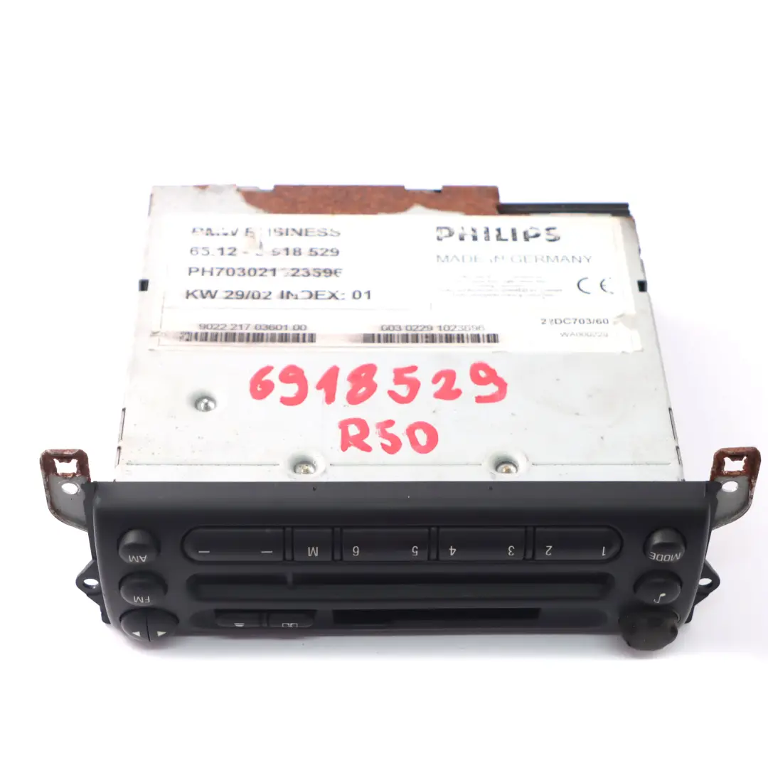 Radio Radioodtwarzacz do Mini R50 R53 o numerze 6918529 Mini R50 R53 Radio Radioodtwarzacz - SKU 6918529 - Numer Części 6918529
