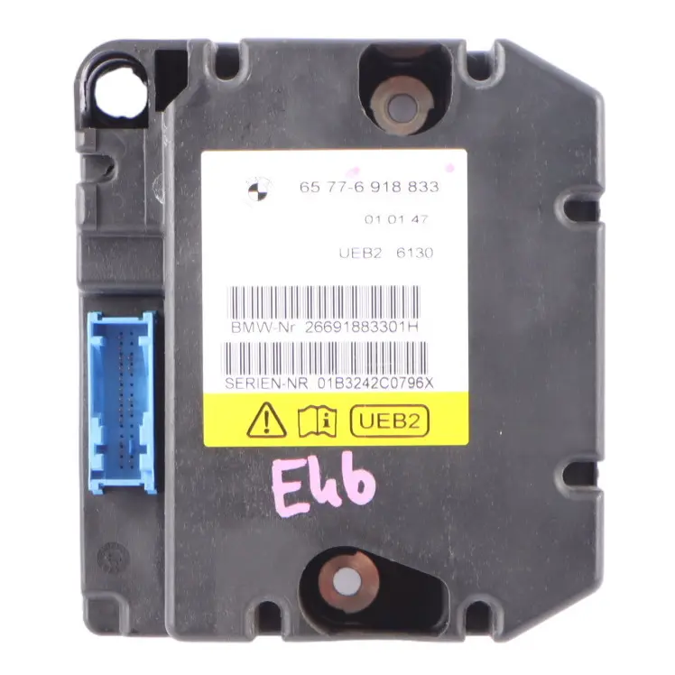 Rollover Sensor Control Unit Module to BMW E46 Convertible with Part number 6918833 BMW E46 Convertible Rollover Sensor Control Unit Module - SKU 6918833 - Part number 6918833