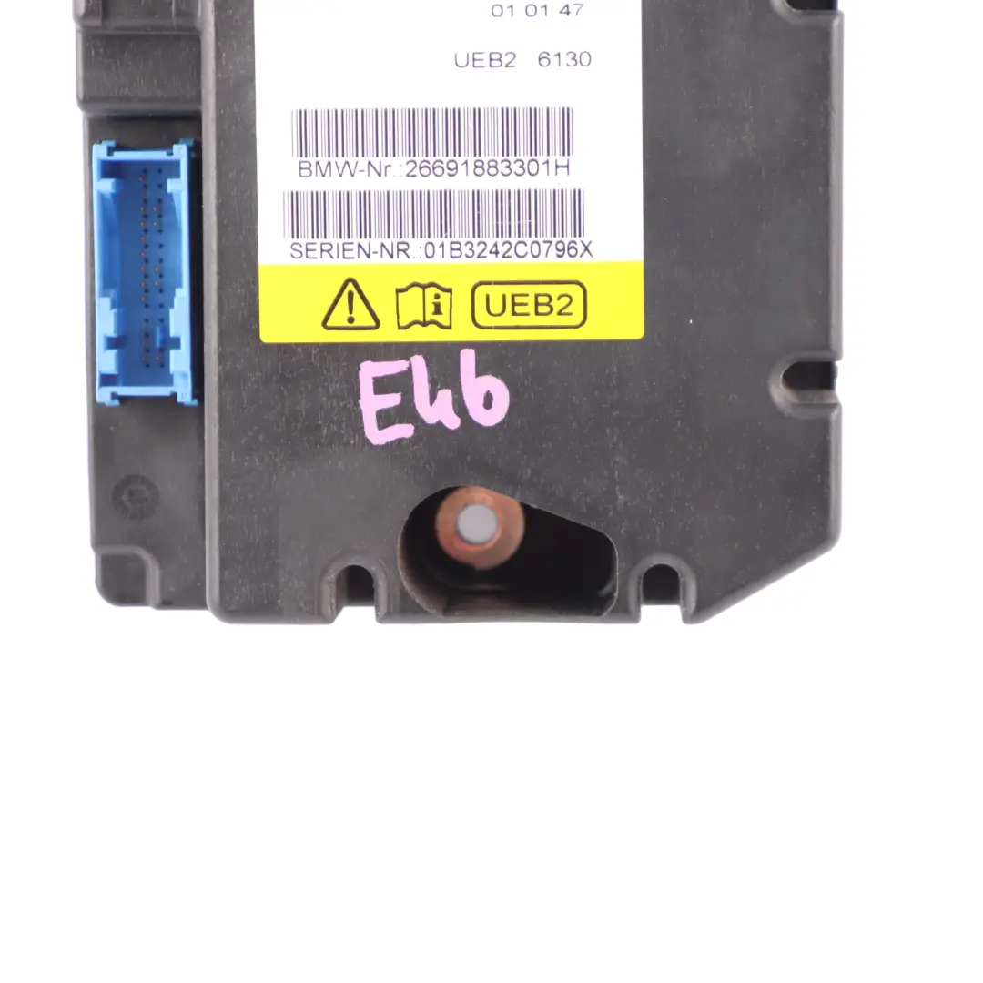 Rollover Sensor Control Unit Module to BMW E46 Convertible with Part number 6918833 BMW E46 Convertible Rollover Sensor Control Unit Module - SKU 6918833 - Part number 6918833