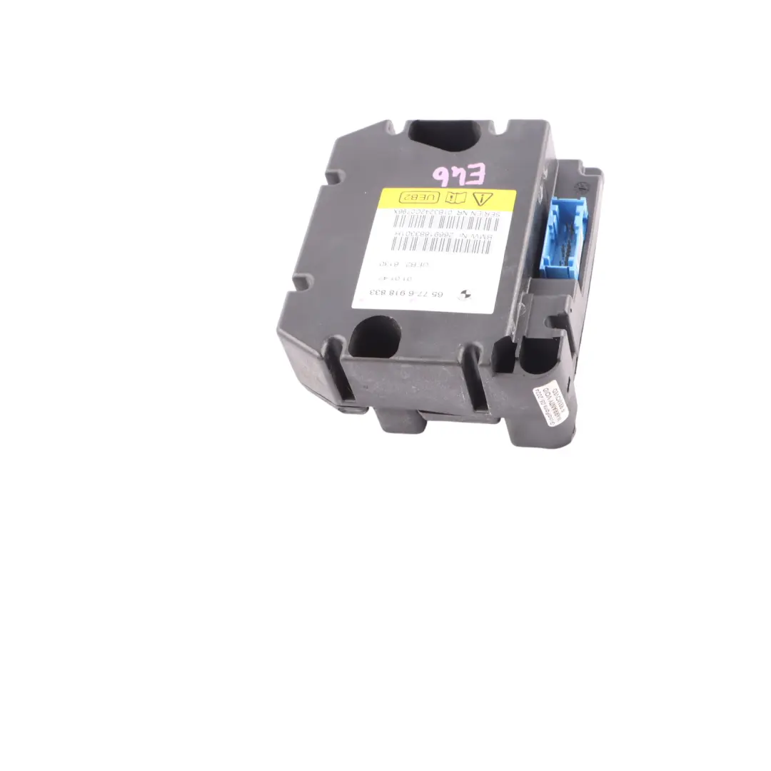 Rollover Sensor Control Unit Module to BMW E46 Convertible with Part number 6918833 BMW E46 Convertible Rollover Sensor Control Unit Module - SKU 6918833 - Part number 6918833