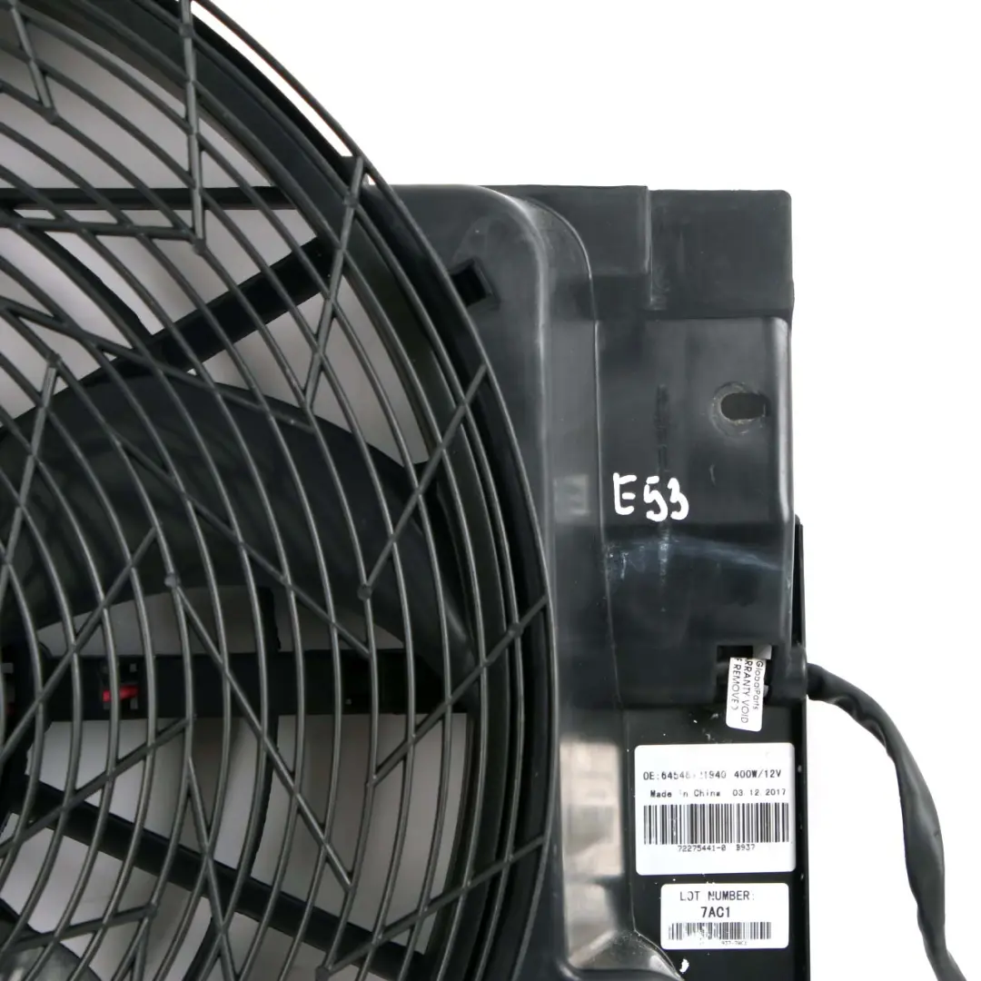 BMW X5 E53 Radiator Pusher Fan Cooling Shroud M54 N62 Petrol Engine TAIWAN - SKU 6921381-5 - Part number 6921381