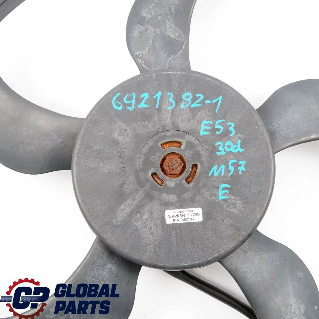 M57 3.0d Motor del Ventilador del Radiador 6921323 para BMW E53 con número de pieza 6921382 BMW E53 M57 3.0d Motor del Ventilador del Radiador 6921323 - SKU 6921382-1 - Número de pieza 6921382