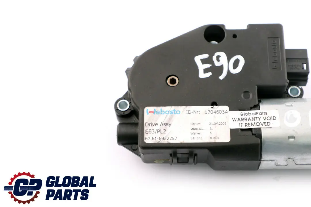 BMW 1 3 Serie E87 E90 Mecanisme d'entrainement de toit ouvrant - SKU 6922257 - Numéro de pièce 6922257