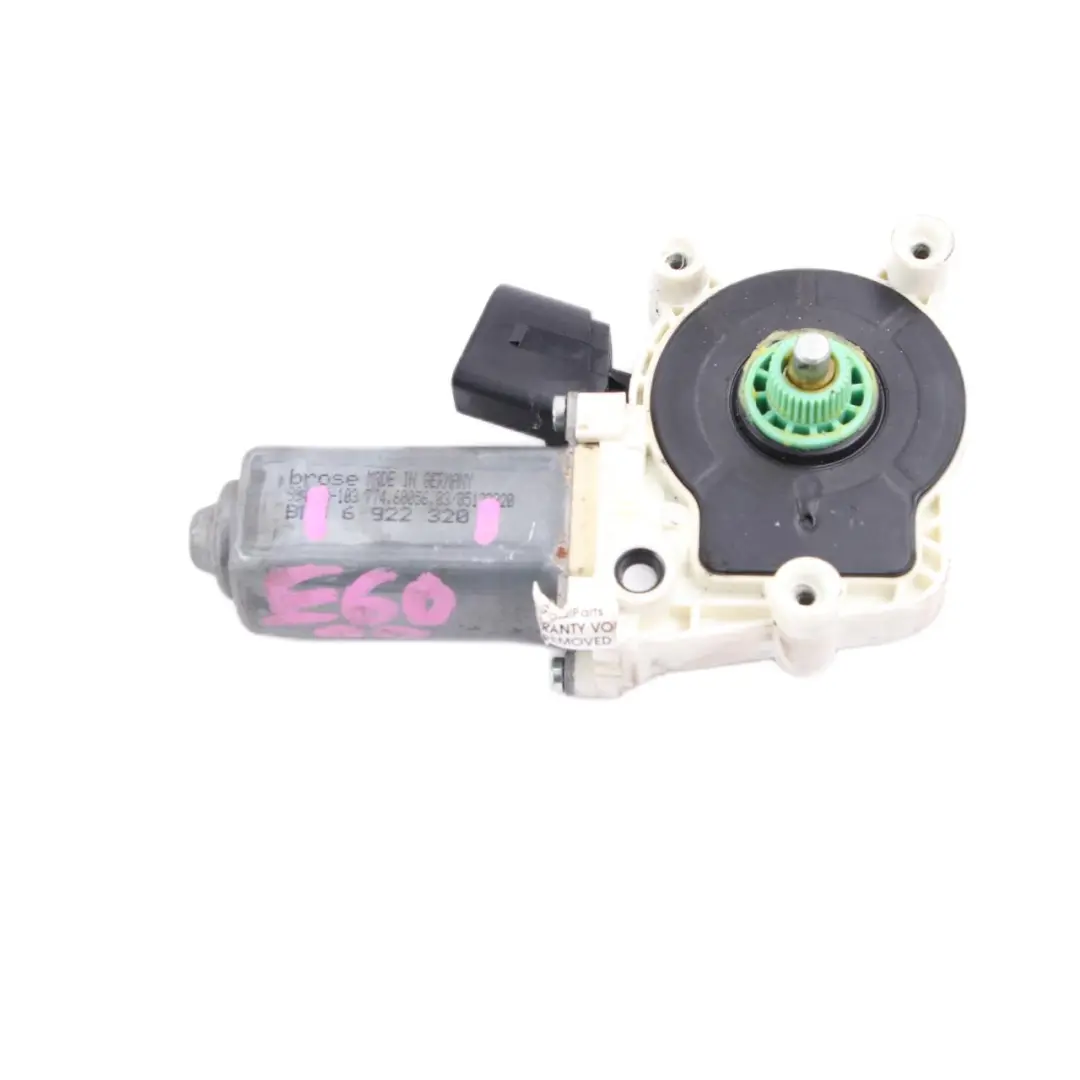 Elevador BMW E60 E61 Ventana Trasera Puerta Derecha Actuador para Motor con número de pieza 6922320 Motor Elevador BMW E60 E61 Ventana Trasera Puerta Derecha Actuador - SKU 6922320 - Número de pieza 6922320