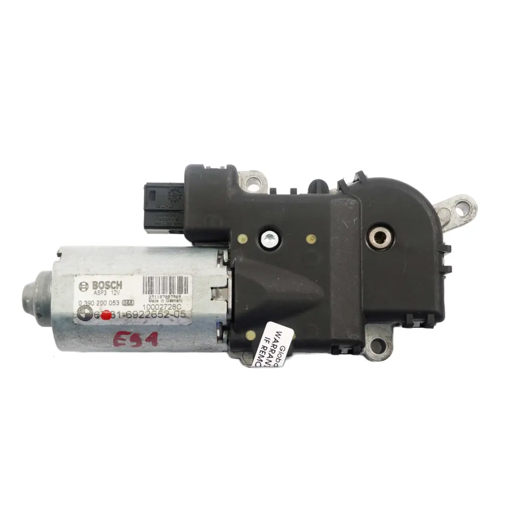 Motore Tetto Apribile Unita Azionamento Motore per BMW X3 E91 E83 con numero di parte 6922652 BMW X3 E91 E83 Motore Tetto Apribile Unita Azionamento Motore - SKU 6922652 - Numero di parte 6922652