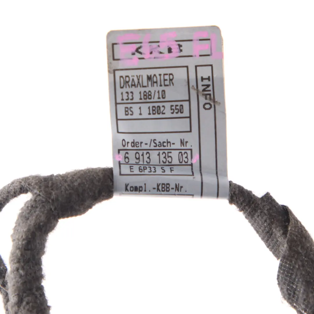 BMW E65 E66 Door Wiring Cable Harness Loom Front Passenger Door Wiring 6913135 - SKU 6923697 - Part number 6923697