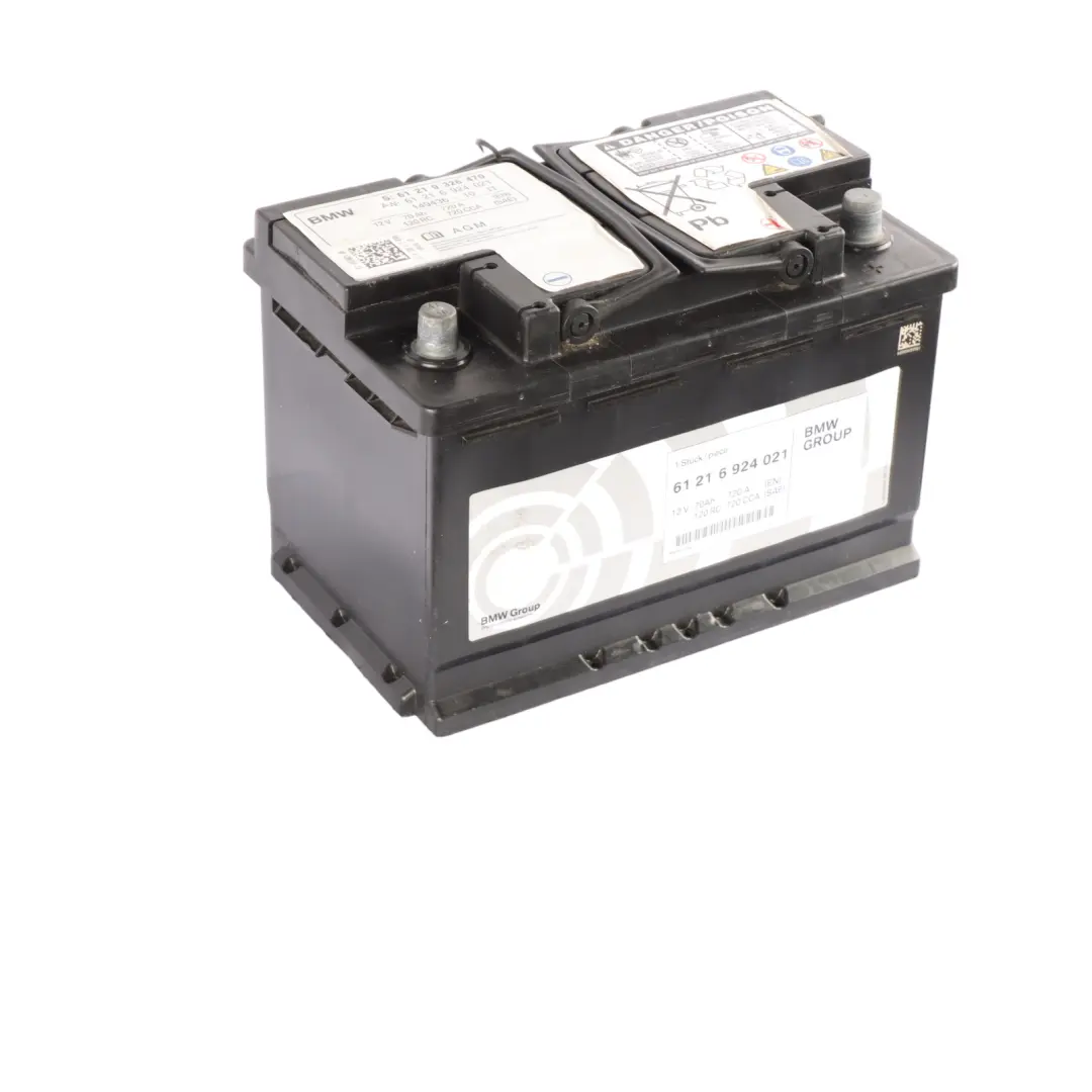 AGM 12V Accumulator Battery 70Ah 720A 9326470 to BMW with Part number 6924021 BMW AGM 12V Accumulator Battery 70Ah 720A 9326470 - SKU 6924021 - Part number 6924021