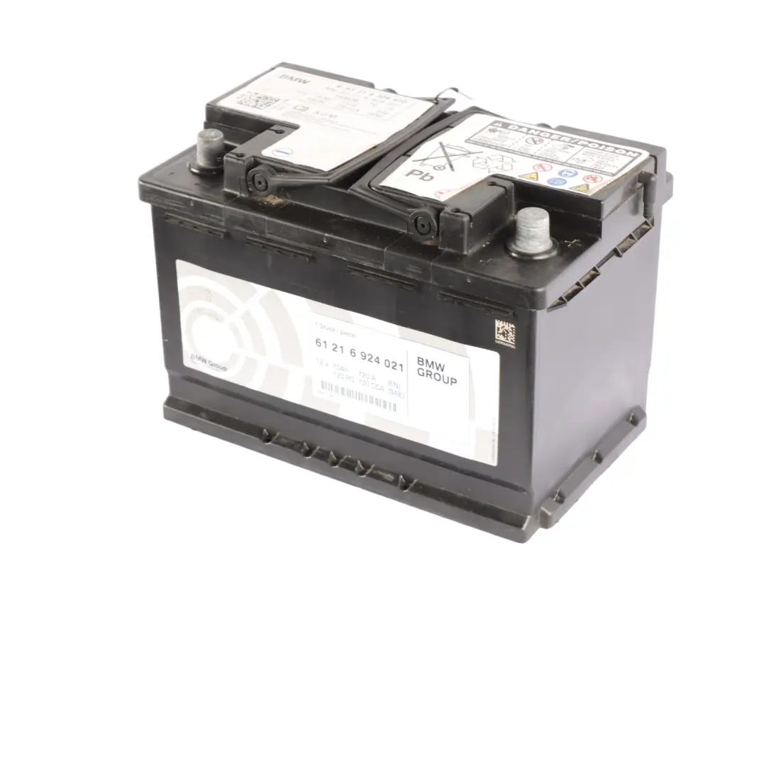 AGM 12V Accumulator Battery 70Ah 720A 9326470 to BMW with Part number 6924021 BMW AGM 12V Accumulator Battery 70Ah 720A 9326470 - SKU 6924021 - Part number 6924021