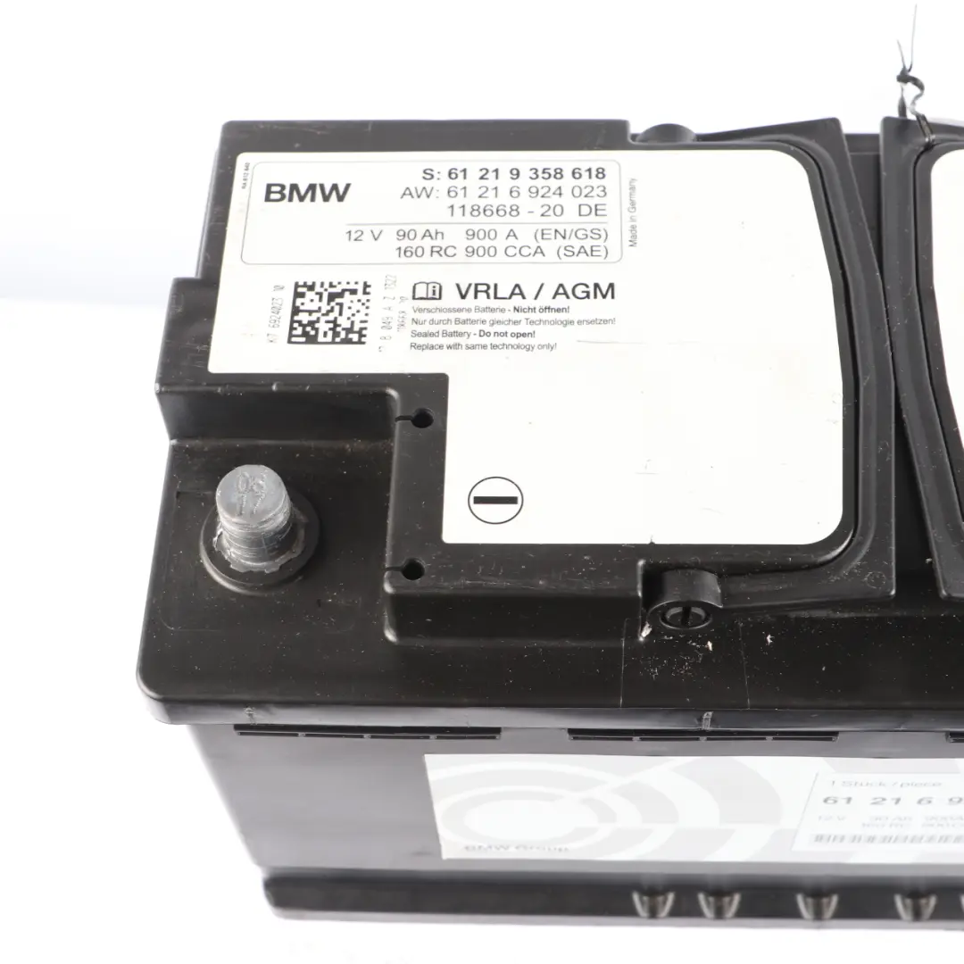 BMW AGM 12V Accumulator Battery 90Ah 9343747 - SKU 6924023 - Part number 6924023