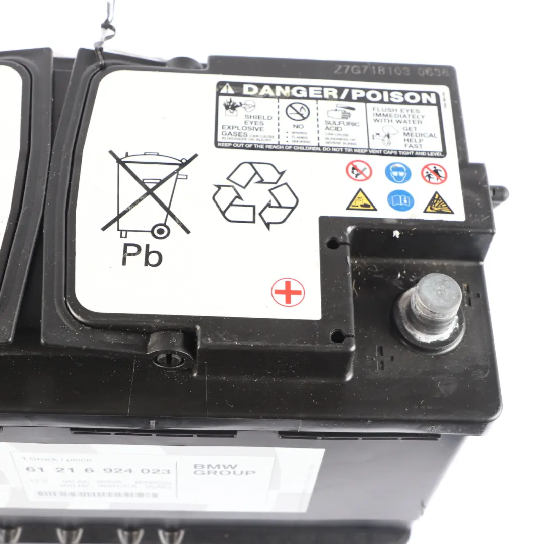 BMW AGM 12V Accumulator Battery 90Ah 9343747 - SKU 6924023 - Part number 6924023