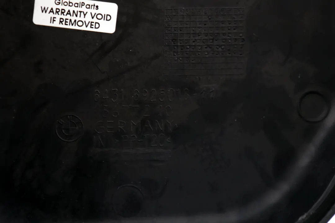 Mikrofilter Abdeckung Deckel Rechts für BMW E81 E87 E90 E91 E92 mit Teilenummer 6925018 BMW E81 E87 E90 E91 E92 Mikrofilter Abdeckung Deckel Rechts - SKU 6925018 - Teilenummer 6925018