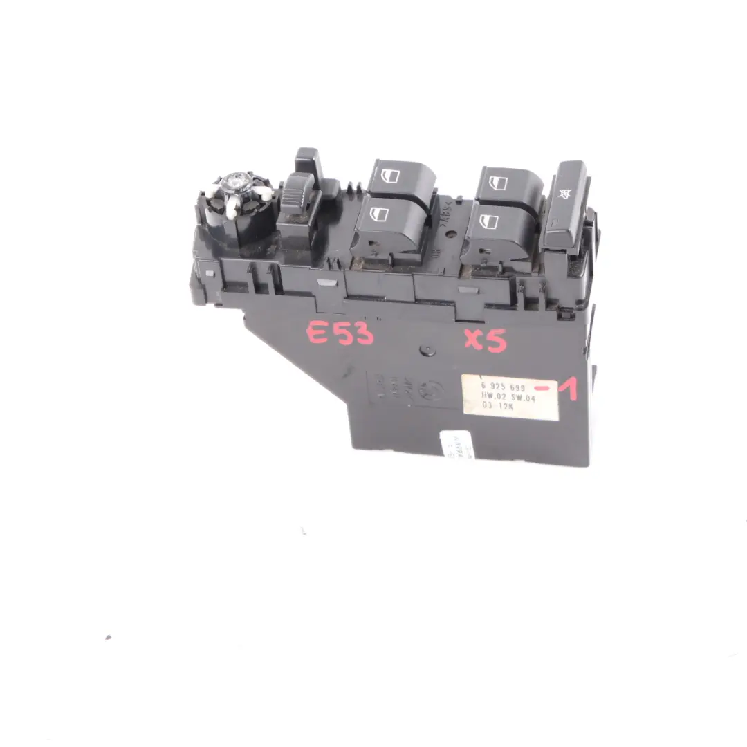 BMW X5 E53 Window Lifter Switch Panel Power Fold Driver Side O/S Unit - SKU rhd-6925699-1 - Part number 6925699