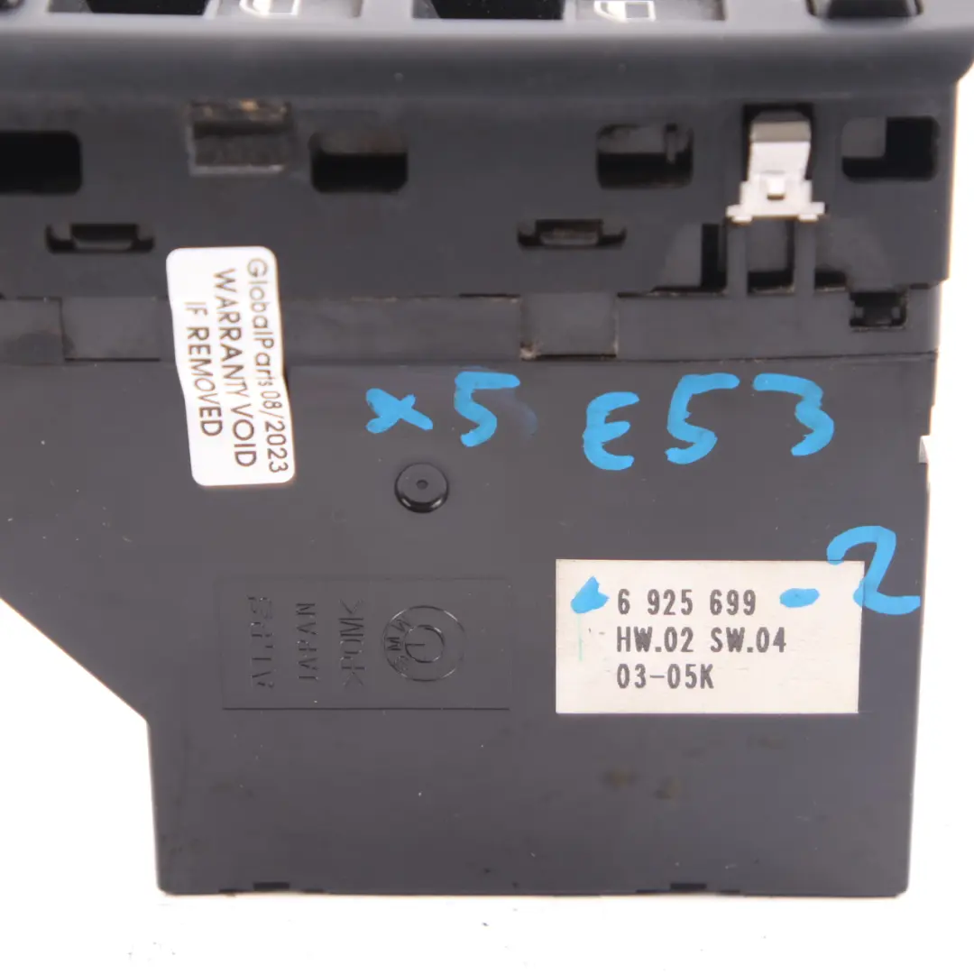 Fold Driver Side O/S Window Lifter Switch Unit to BMW X5 E53 Power with Part number 6925699 BMW X5 E53 Power Fold Driver Side O/S Window Lifter Switch Unit - SKU 6925699-2 - Part number 6925699
