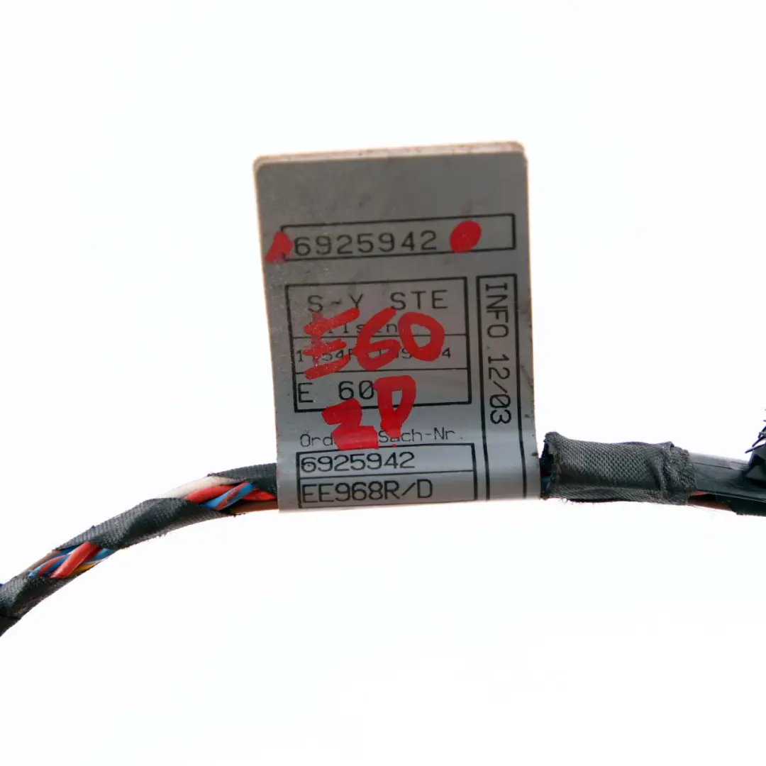 Cable Loom Door Wiring Harness to BMW E60 E61 with Part number 6925942 BMW E60 E61 Cable Loom Door Wiring Harness - SKU 6925942 - Part number 6925942