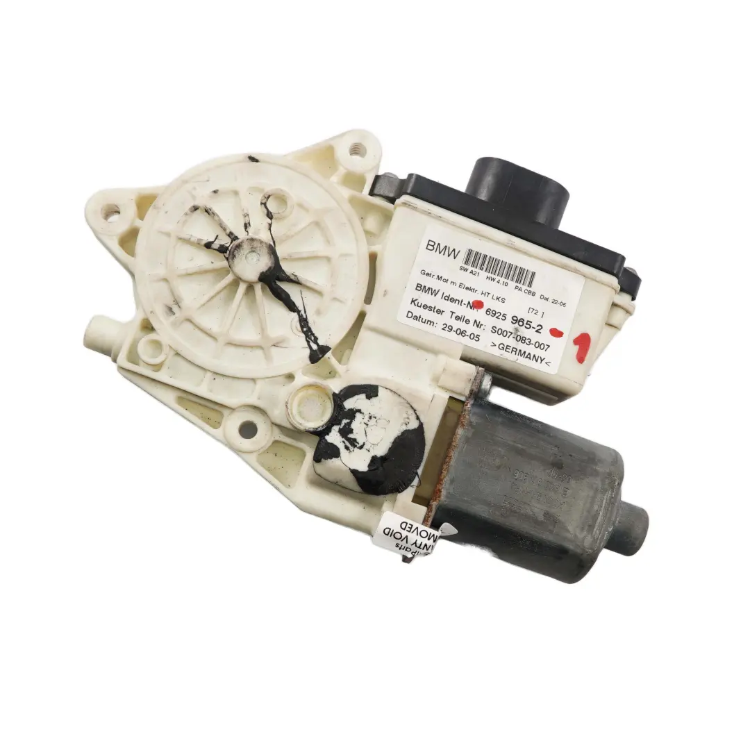 Fensterheber Fensterhebermotor Links Hinten Tür für BMW X3 E83 Motor mit Teilenummer 6925965 BMW X3 E83 Motor Fensterheber Fensterhebermotor Links Hinten Tür - SKU 6925965-1 - Teilenummer 6925965