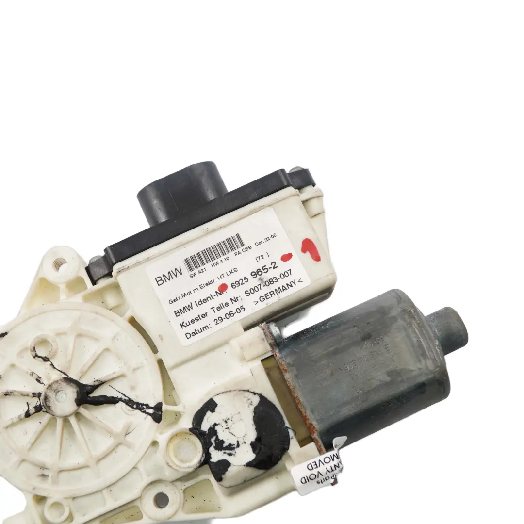 BMW E83 LCI Puerta Trasera Izquierda Elevalunas Regulador Motor - SKU 6925965-1 - Número de pieza 6925965
