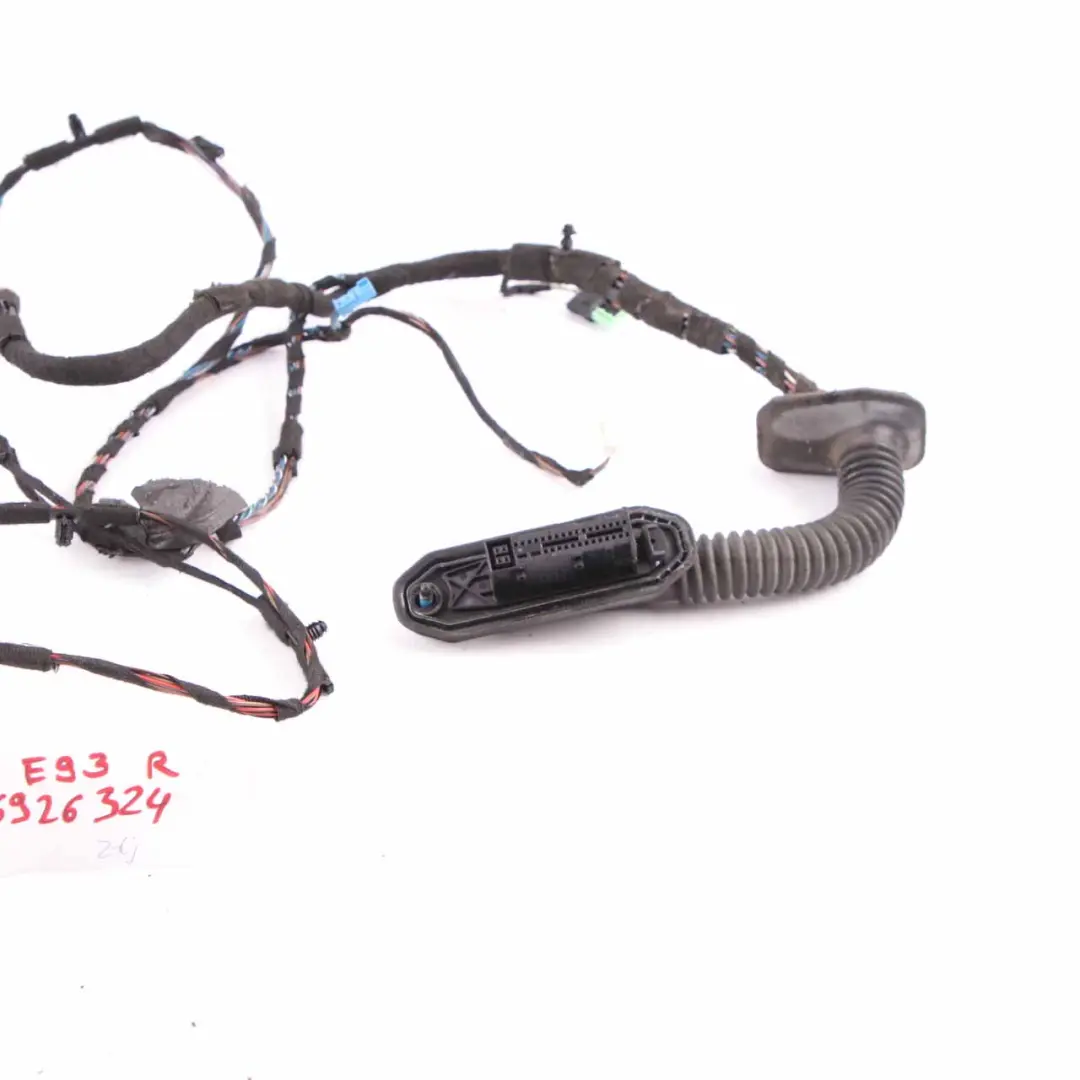 Door Cable BMW E93 Convertible Wiring Loom Front Cables Driver's Side to with Part number 6926324 Door Cable BMW E93 Convertible Wiring Loom Front Cables Driver's Side - SKU 6926324 - Part number 6926324