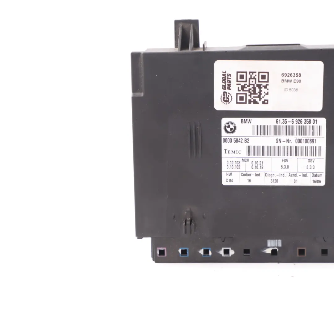  Front Seat Module BMW E87 E90 E91 E92 Control Unit ECU - SKU 6926358 - Part number 6926358