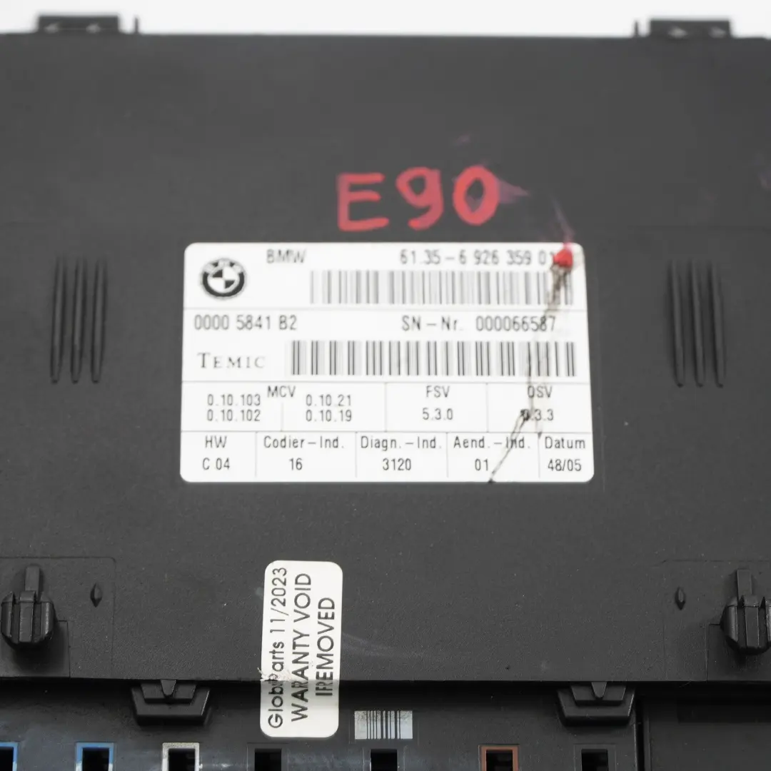 Vorder sitz modul BMW E87 E90 E91 E92 Steuergerät ECU für mit Teilenummer 6926359 Vorder sitz modul BMW E87 E90 E91 E92 Steuergerät ECU - SKU 6926359 - Teilenummer 6926359