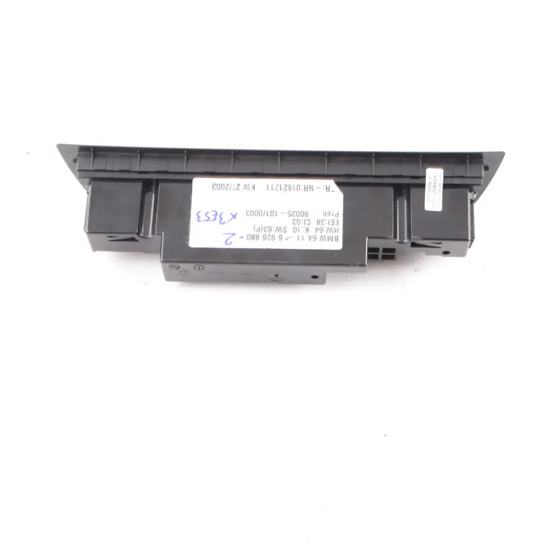 BMW X5 E53 Automatic A/C Air Conditioning Climate Control Panel Unit - SKU 6926880-2 - Part number 6926880