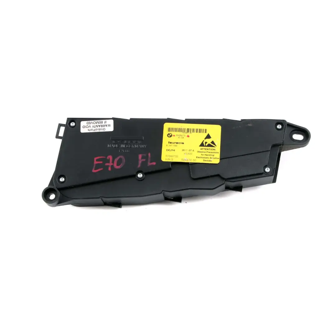  Sitztafel Schalter BMW E60 E61 X5 E70 X6 E71 Sitzverstellung Vorne Links - SKU 6926975 - Teilenummer 6926975
